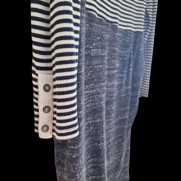 Anthropologie Dolan Left Coast Dress with Tulip Skirt sz M Navy Blue Made in USA - Picture 5 of 10